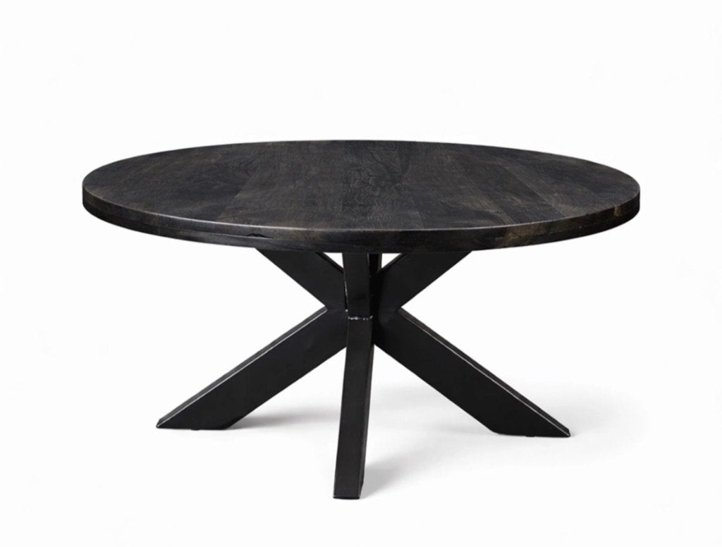 Tafel, Huis en Inrichting, Tafels | Salontafels, Ophalen, Overige materialen, Rond, Zo goed als nieuw