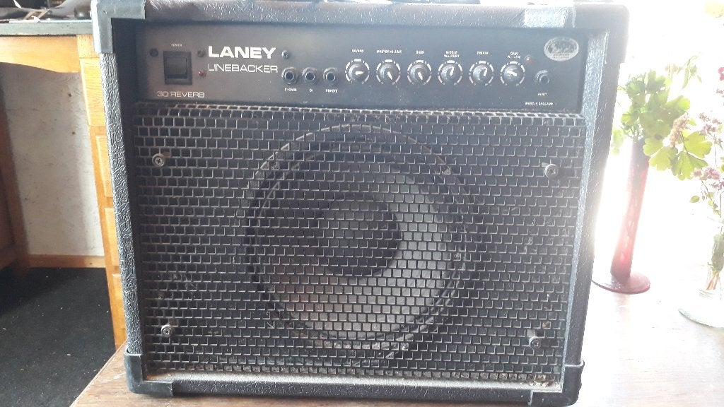gitaarversterker Laney Line backer 30 reverb, Ophalen, Gebruikt, Gitaar, Minder dan 50 watt