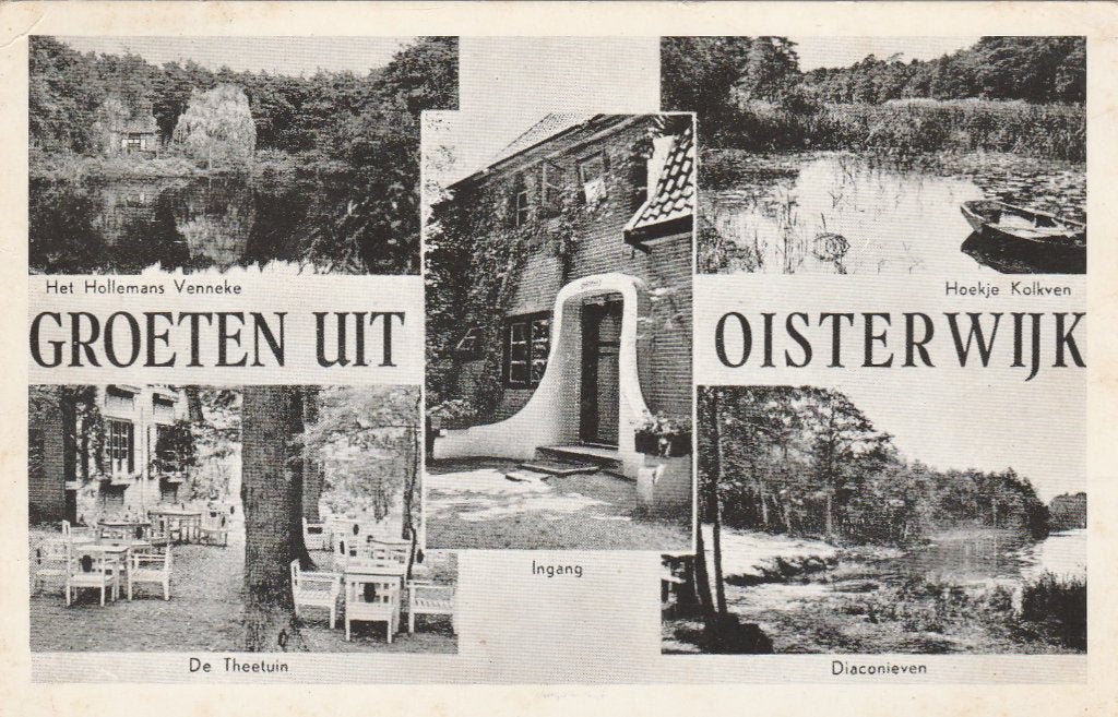 OISTERWIJK Vennen Theetuin Groeten, Verzenden, 1940 tot 1960, Gelopen, Noord-Brabant