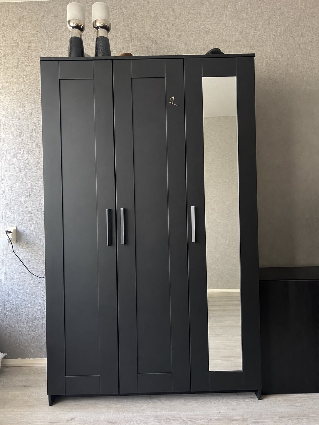 IKEA Kledingkast met spiegeldeur, Ophalen, Gebruikt, 50 tot 75 cm, 200 cm of meer
