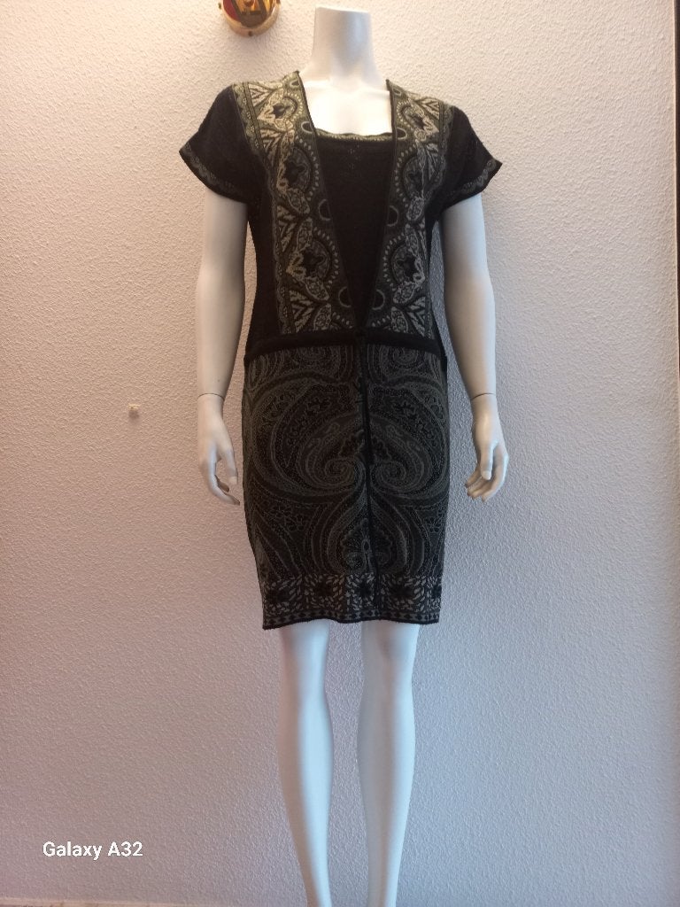 Didi tuniek jurk met kapmouwtjes en zwart T-shirt, maat M, Maat 38/40 (M), Zwart, Didi, Ophalen of Verzenden