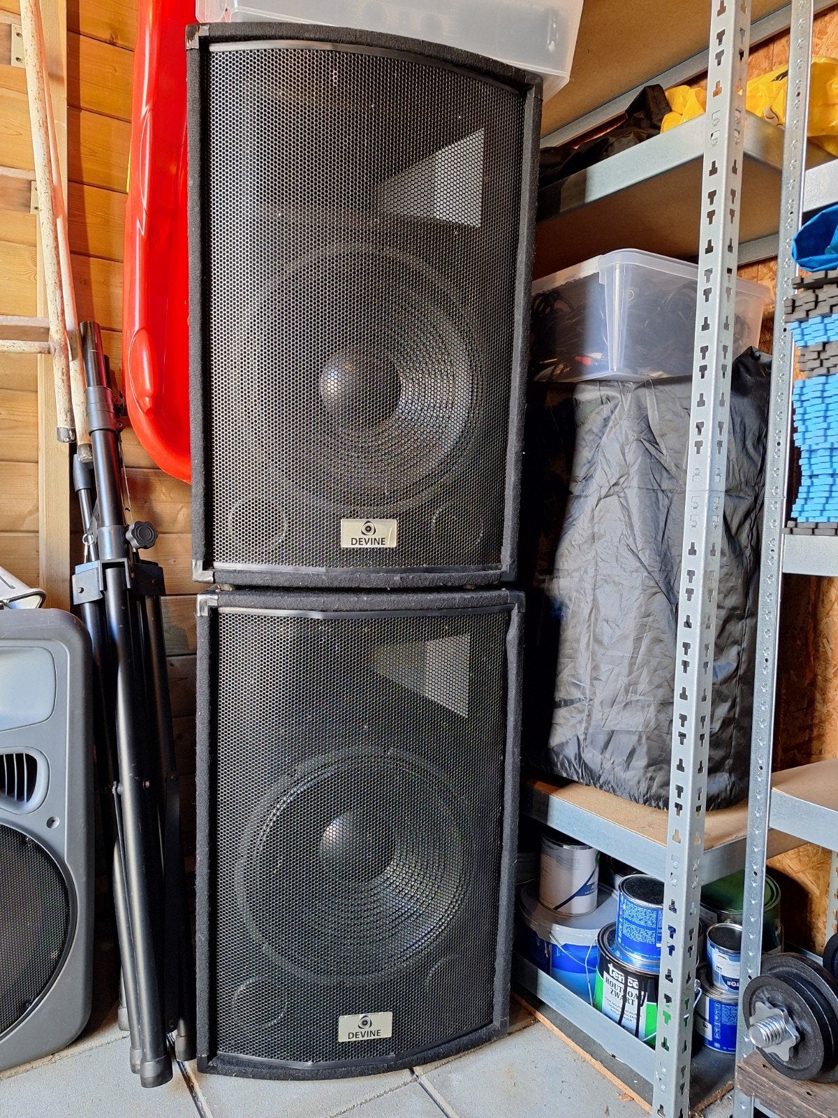 2x Devine Trono 15 speakers, Ophalen of Verzenden, Minder dan 500 watt