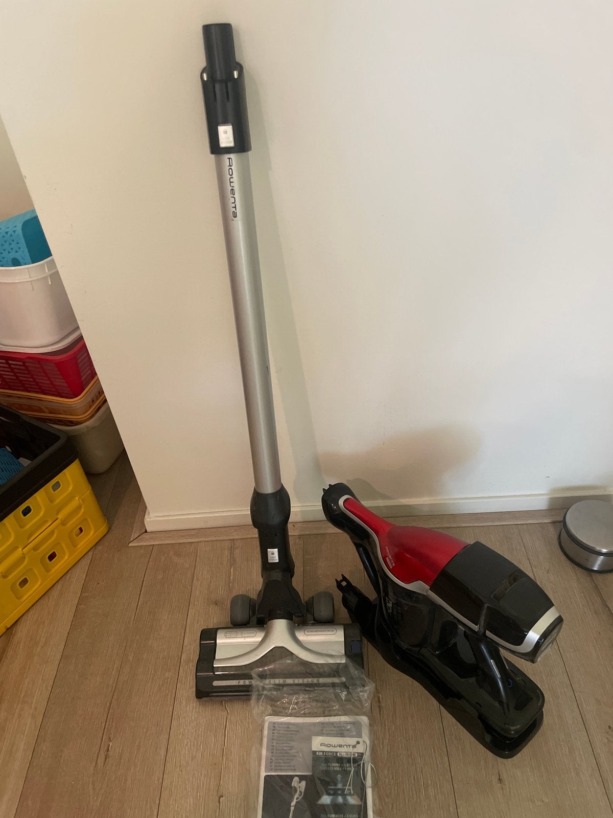 Rowenta Air Force Steelstofzuiger - Draadloos, Witgoed en Apparatuur, Stofzuigers, Gebruikt, Steelstofzuiger, Rowenta, Draadloos