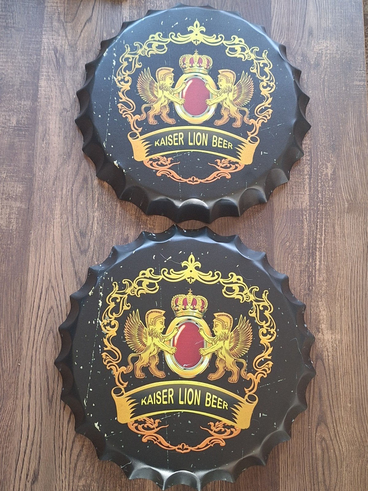 2 kaiser Lion bier wandborden, Ophalen of Verzenden, Overige merken