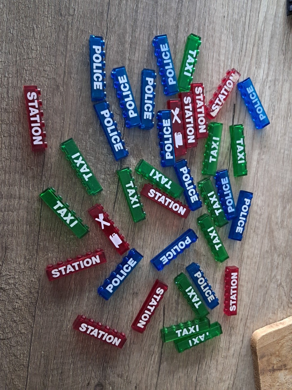 36 lego naam stenen, Ophalen