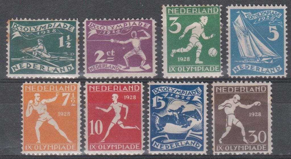 Nederland 1928 212/219 Olympiade, Ongebruikt, Postzegels en Munten, Postzegels | Nederland, Ophalen of Verzenden, T/m 1940, Postfris