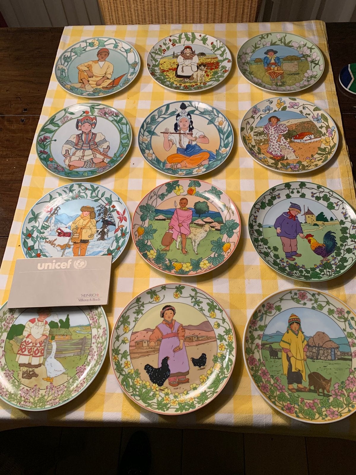 Unicef Villeroy & Boch Kinderen van de Wereld wandborden, Ophalen