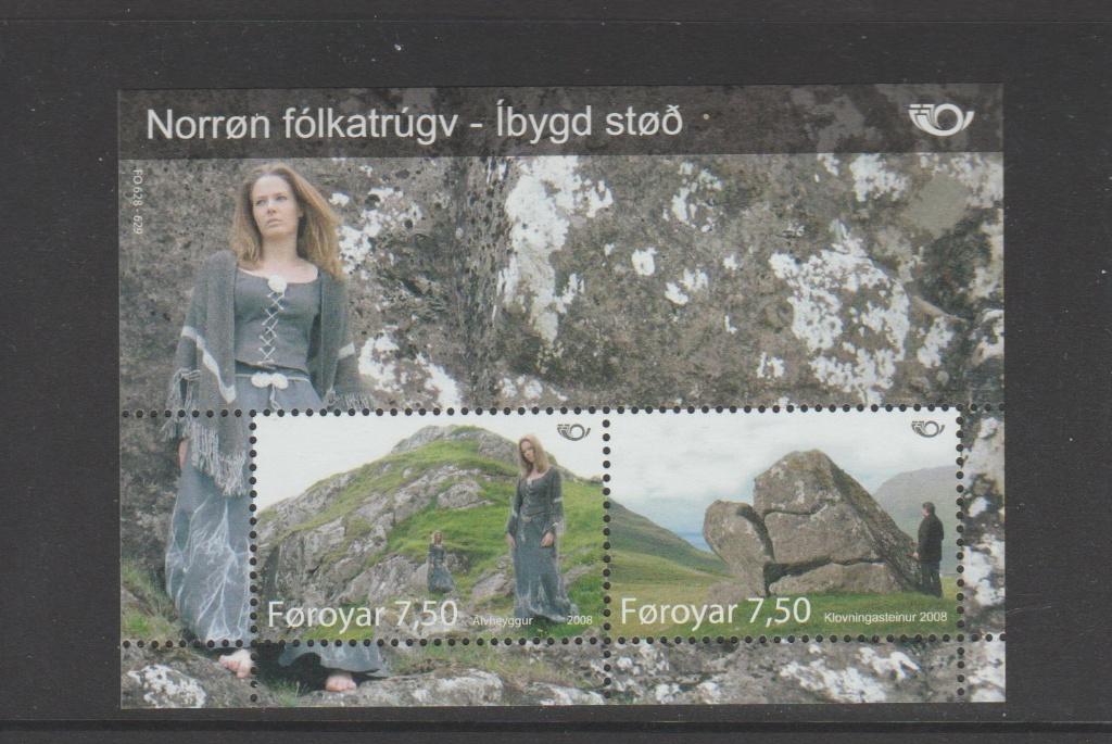 Faroer blok Norden (2008)., Verzenden, Denemarken, Postfris
