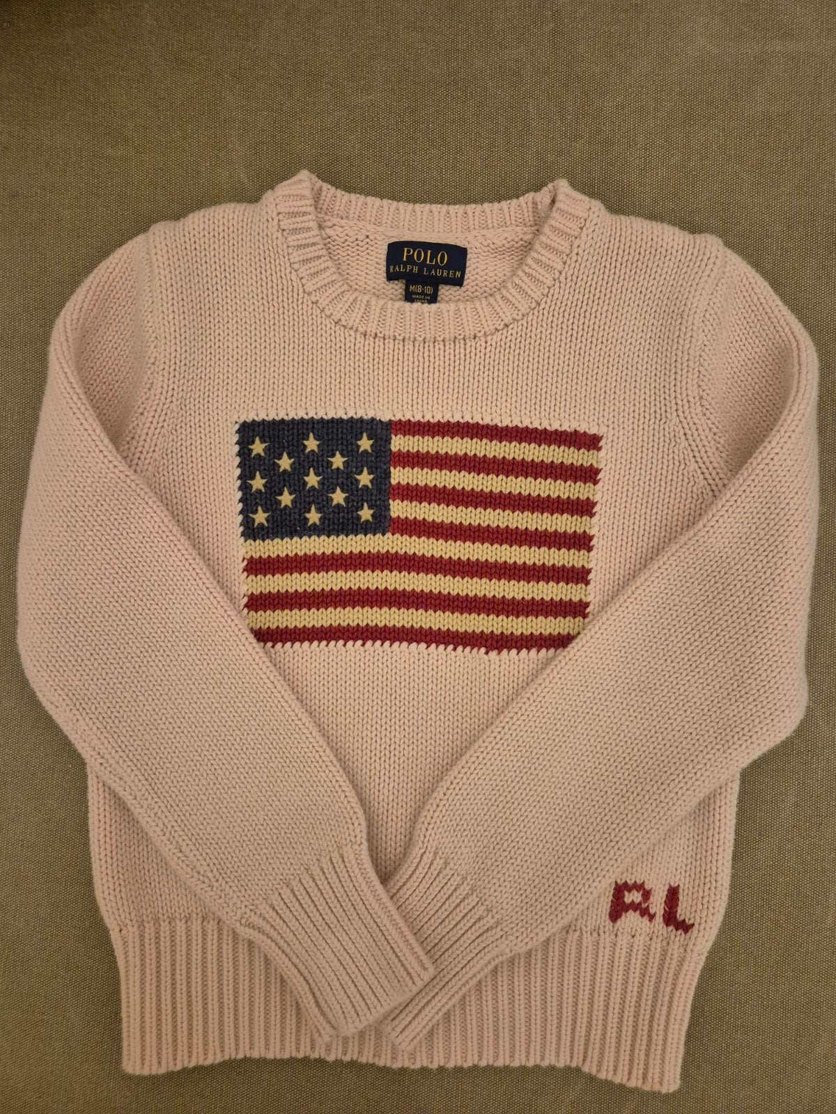 Mooie Ralph Lauren meisjes katoenen trui, 8-10 jaar, Ophalen of Verzenden, Zo goed als nieuw, Meisje, Trui of Vest