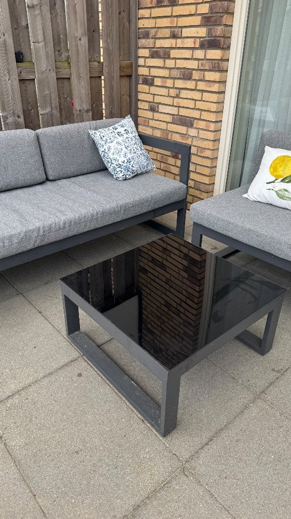 Loungeset te koop, Tuin en Terras, Tuinsets en Loungesets, Ophalen, Kunststof, Gebruikt, 6 zitplaatsen