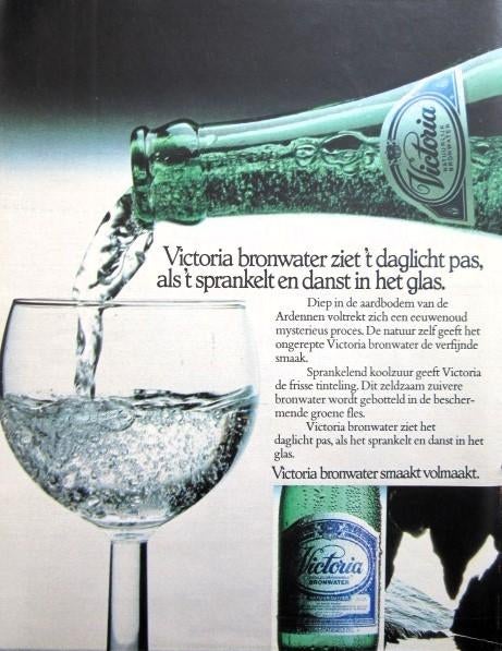 19 vintage advertenties reclames water 75-81 Spa Perrier, Verzamelen, Merken en Reclamevoorwerpen, Gebruikt, Overige typen, Ophalen of Verzenden