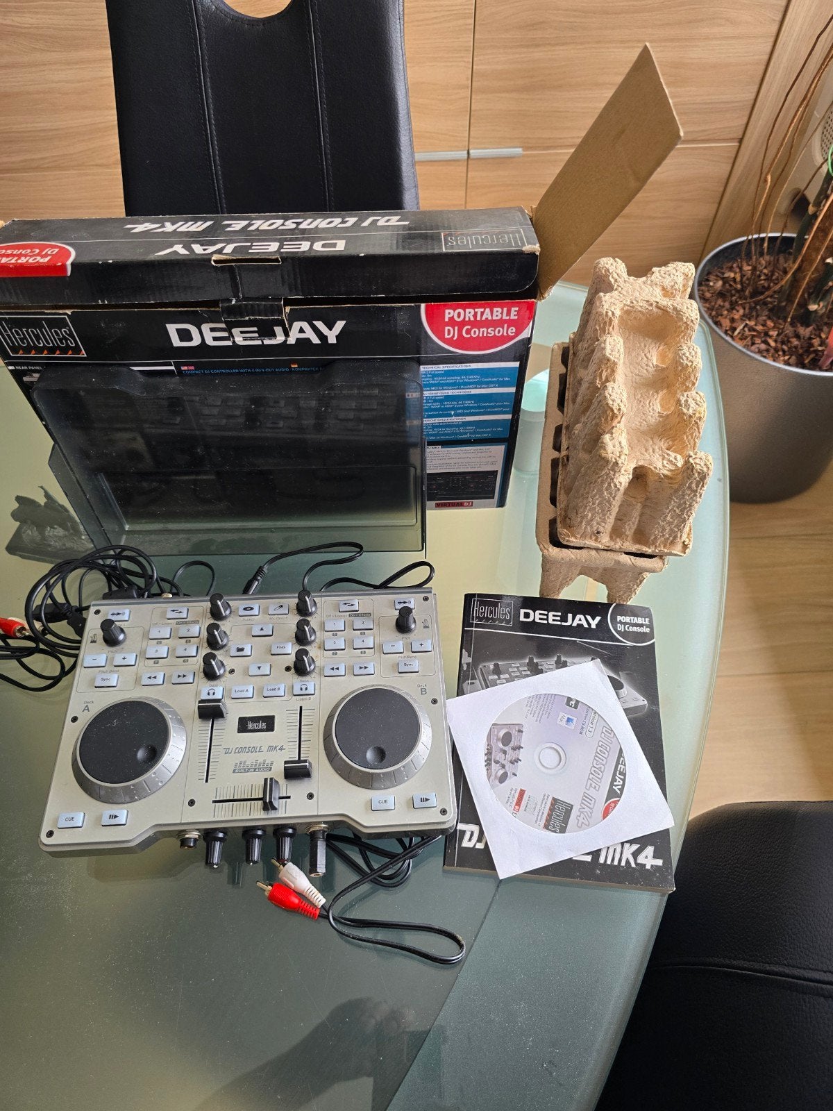 Hercules Deejay MK4 dj console, Ophalen of Verzenden, Zo goed als nieuw, Overige merken
