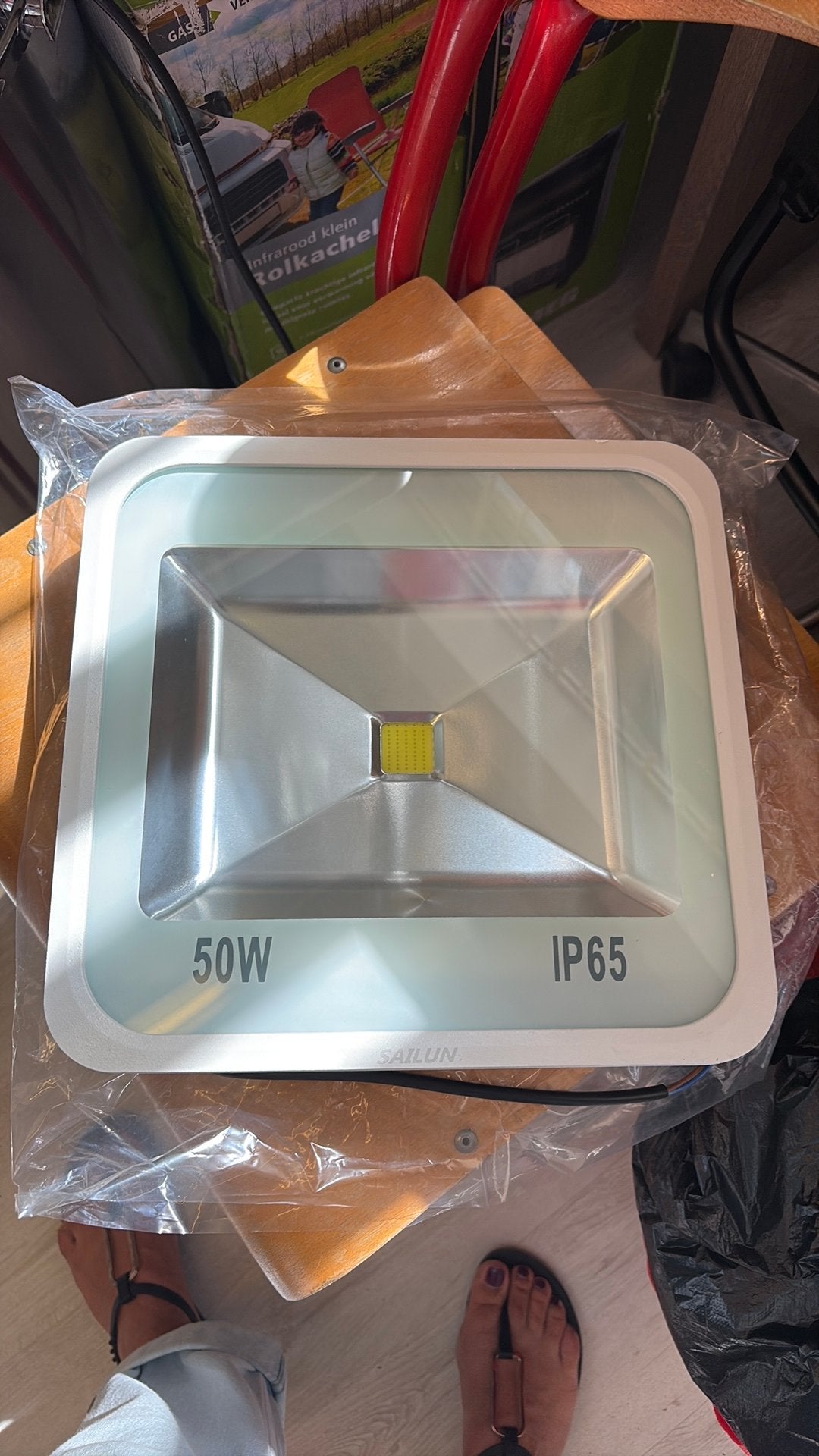 Led schijnwerper, Ophalen of Verzenden, Zo goed als nieuw, Minder dan 50 watt