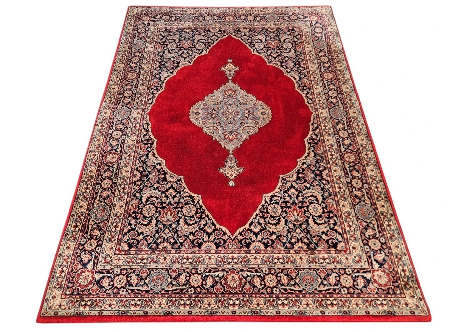 Vintage Perzisch wol Mykene vloerkleed medall red 170x240cm, Gebruikt, 150 tot 200 cm, 200 cm of meer, .