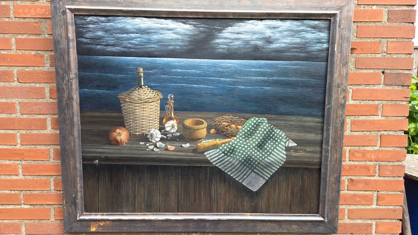 Prachtige professionele schilderij olie verf 118x98, Ophalen of Verzenden