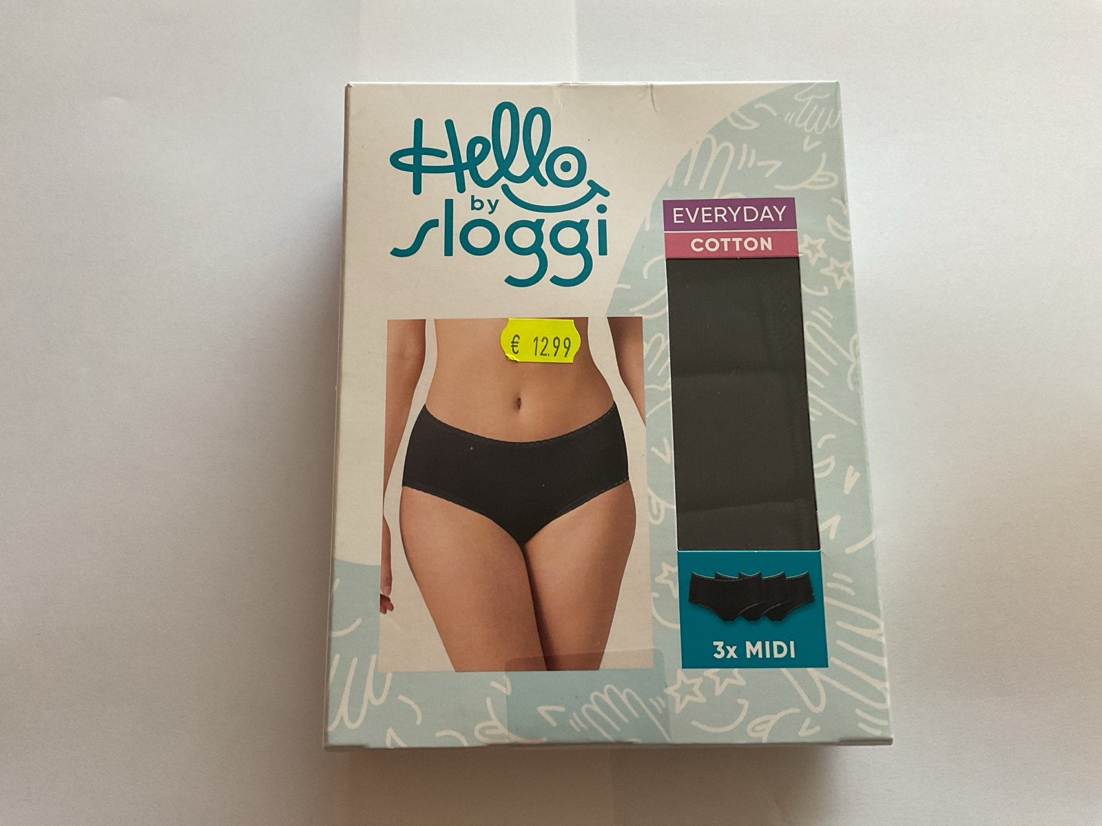 Sloggi Everyday Cotton Midi Slips 3-pack Zwart maat 48, Ophalen of Verzenden, Zwart, Slip