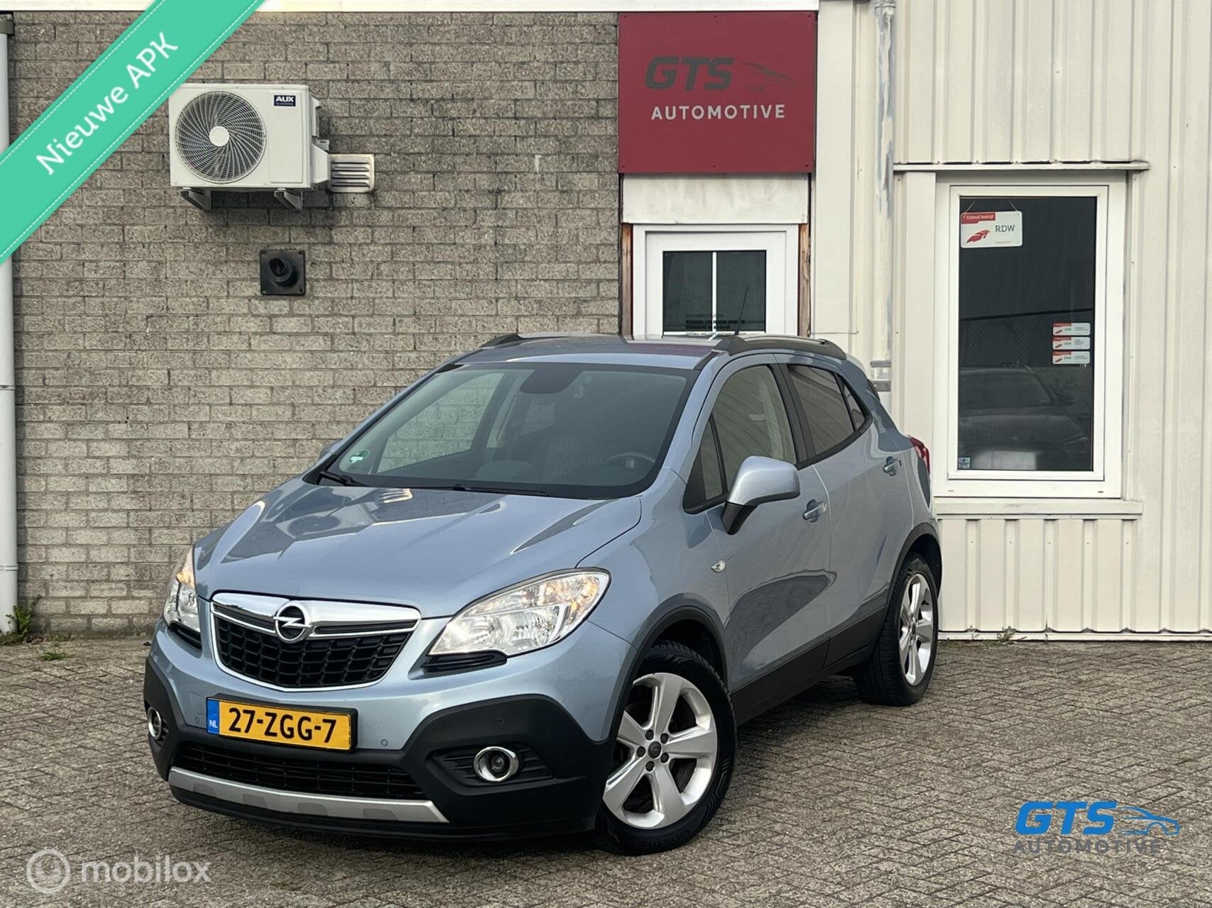 Opel Mokka 1.4 T Cosmo 4x4 2012 Dealer onderh. NAVI Trekhaak, Auto's, 1325 kg, Gebruikt, 4 cilinders, Blauw