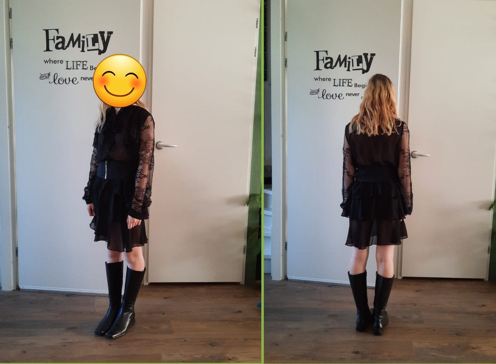 Leuk jurkje voor een feestje - school gala - kerst - maat s, Zwart, Missguided, Ophalen of Verzenden, Zo goed als nieuw