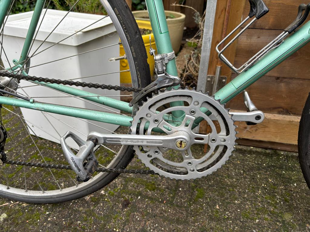 Vintage Raleigh Racefiets - Lichtgroen, Goede Staat, 28 inch, Gebruikt, 53 tot 57 cm, Ophalen