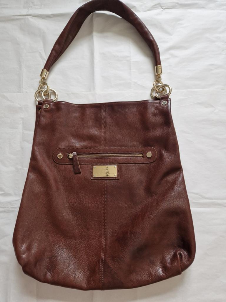 Elisabetta Franchi. Shopper. Leder. Nieuwstaat. Authentiek., Overige merken, Bruin, Ophalen of Verzenden, Zo goed als nieuw