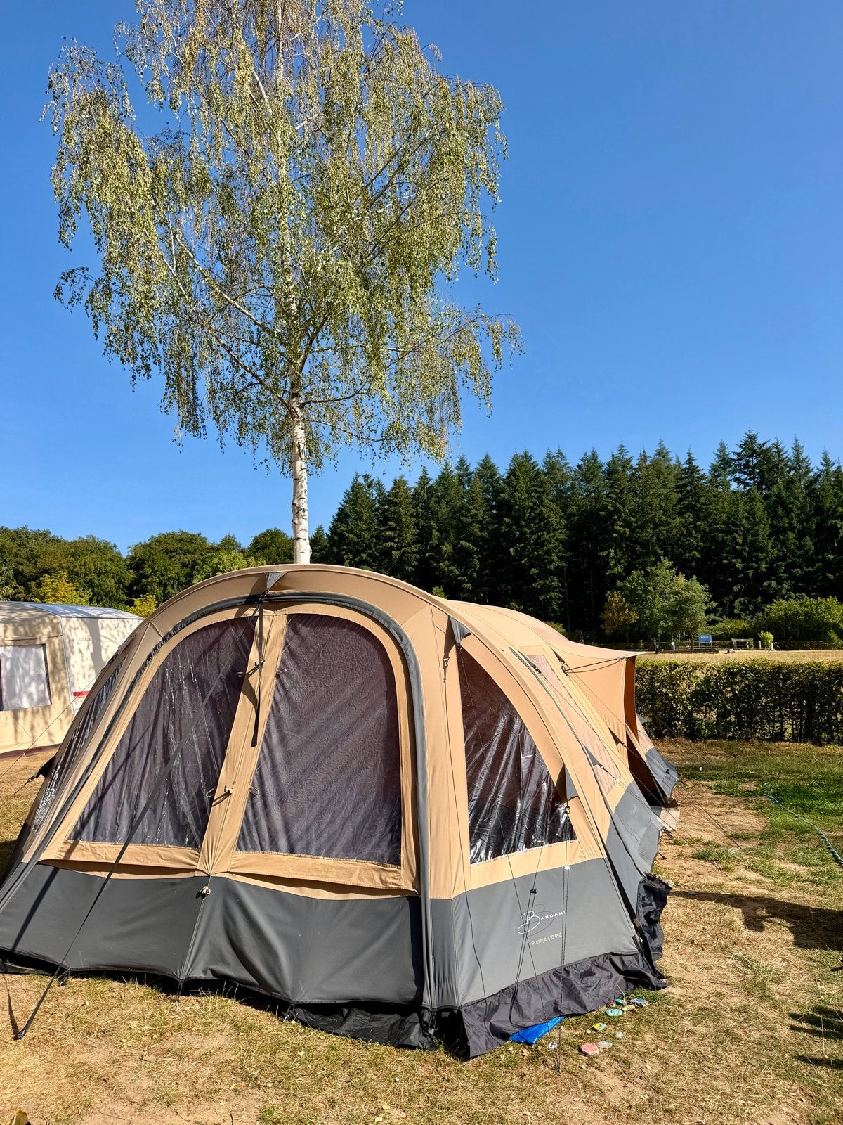 Grote familietent Bardani Prestige 410 RSC - 5x gebruikt!, Caravans en Kamperen, Tenten, Ophalen, Gebruikt, Tot en met 5