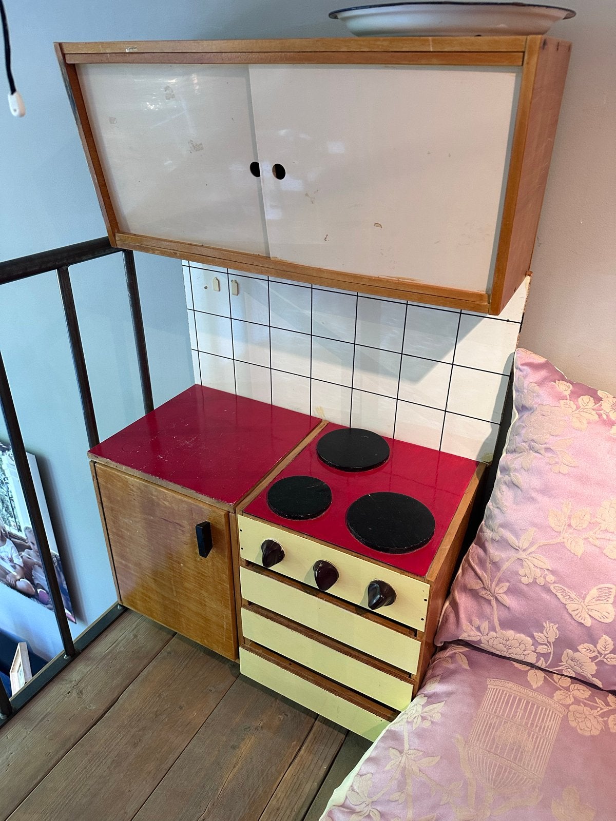Vintage kinderkeuken met accessoires, Ophalen, Gebruikt, Jongen of Meisje