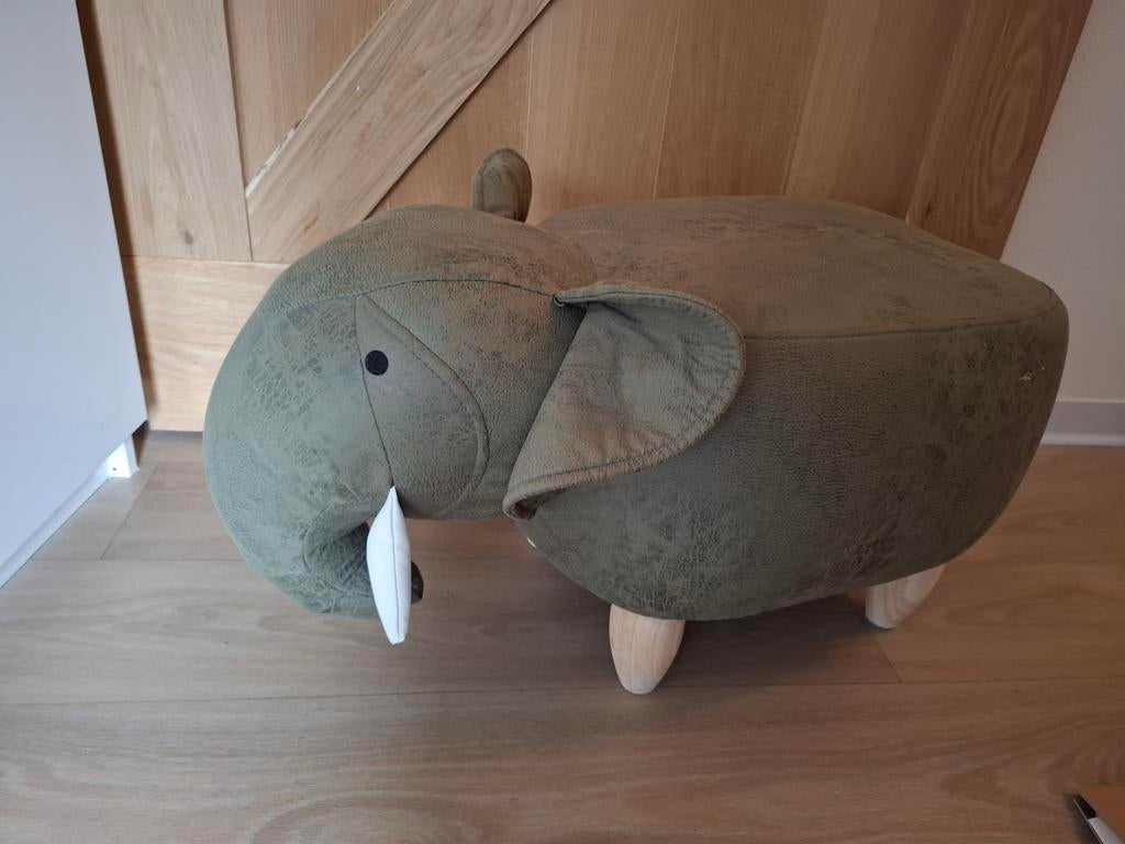 Kruk olifant groen kinderkamer jungle gratis ophalen!, Huis en Inrichting, Ophalen, Gebruikt, Hout