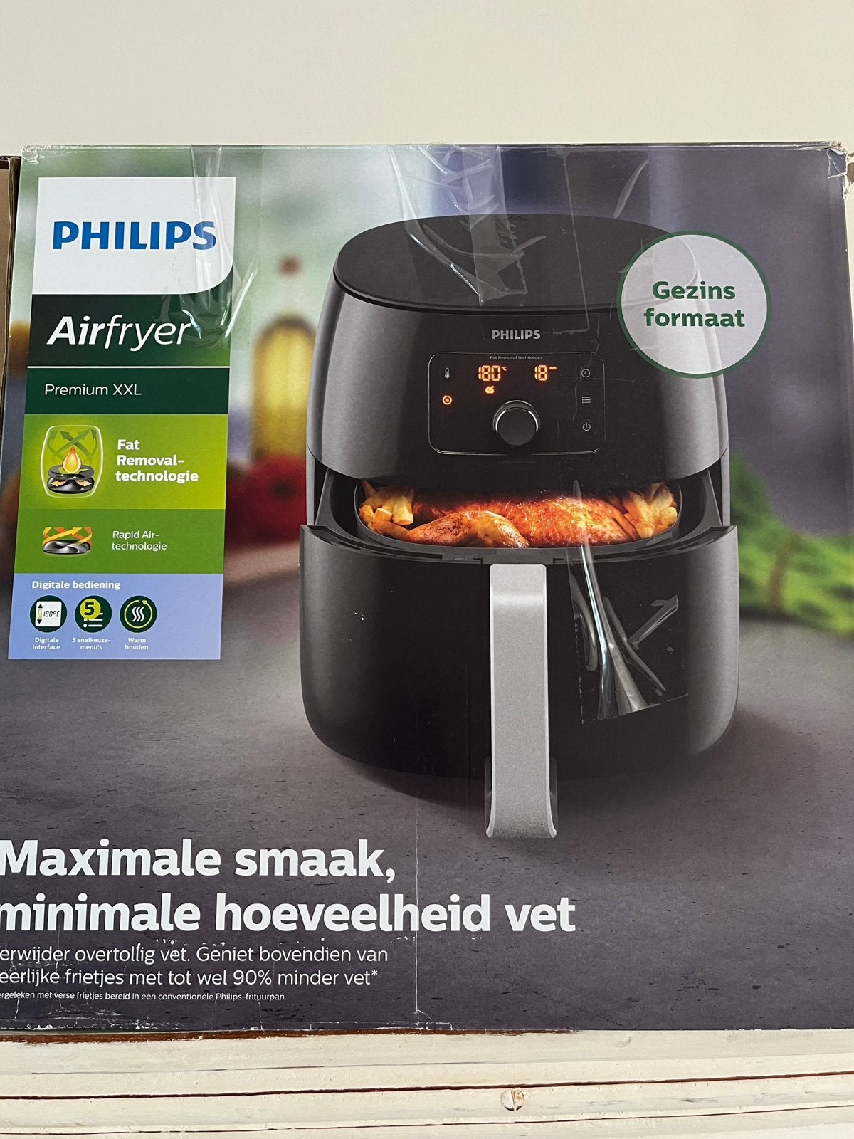 Philips XXL Premium Airfryer met Fat Removal Technology, Ophalen, Zo goed als nieuw, Airfryer XL, 1500 gram of meer