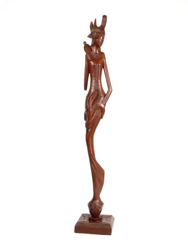 Sculptuur Dewi Sri, 64 cm, Bali, Ophalen of Verzenden, Hout, Houtsnijwerk