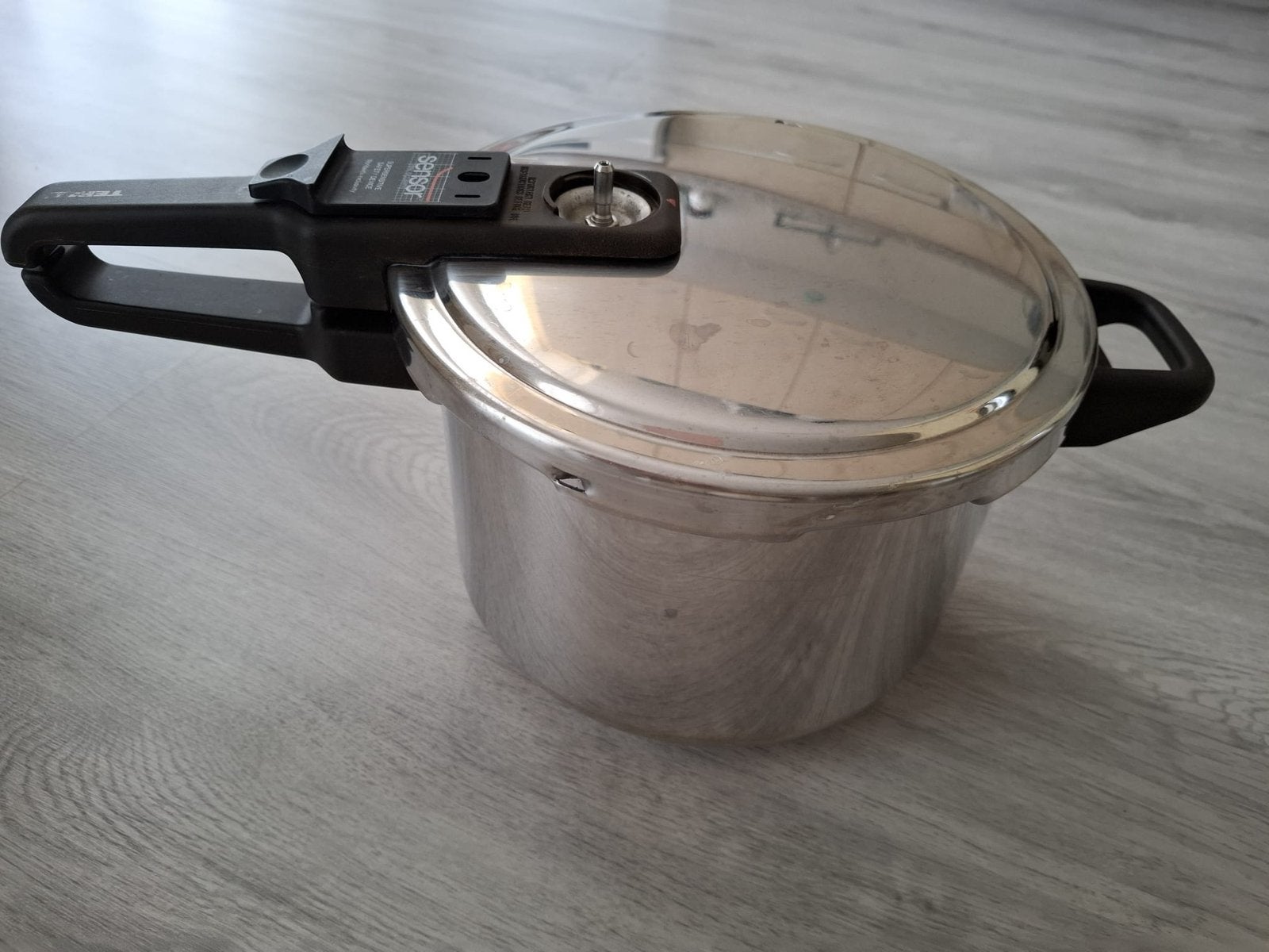 Tefal Sensor Snelkookpan - RVS, compleet met stoommand, Ophalen, Zo goed als nieuw, Rvs