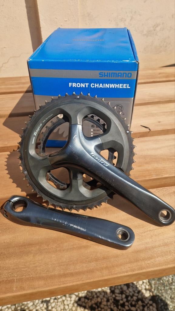 Shimano Tiagra 10S 50-34MK Tandwiel Crankstel, Fietsen en Brommers, Fietsonderdelen, Crankstel of Pedalen, Gebruikt, Ophalen of Verzenden