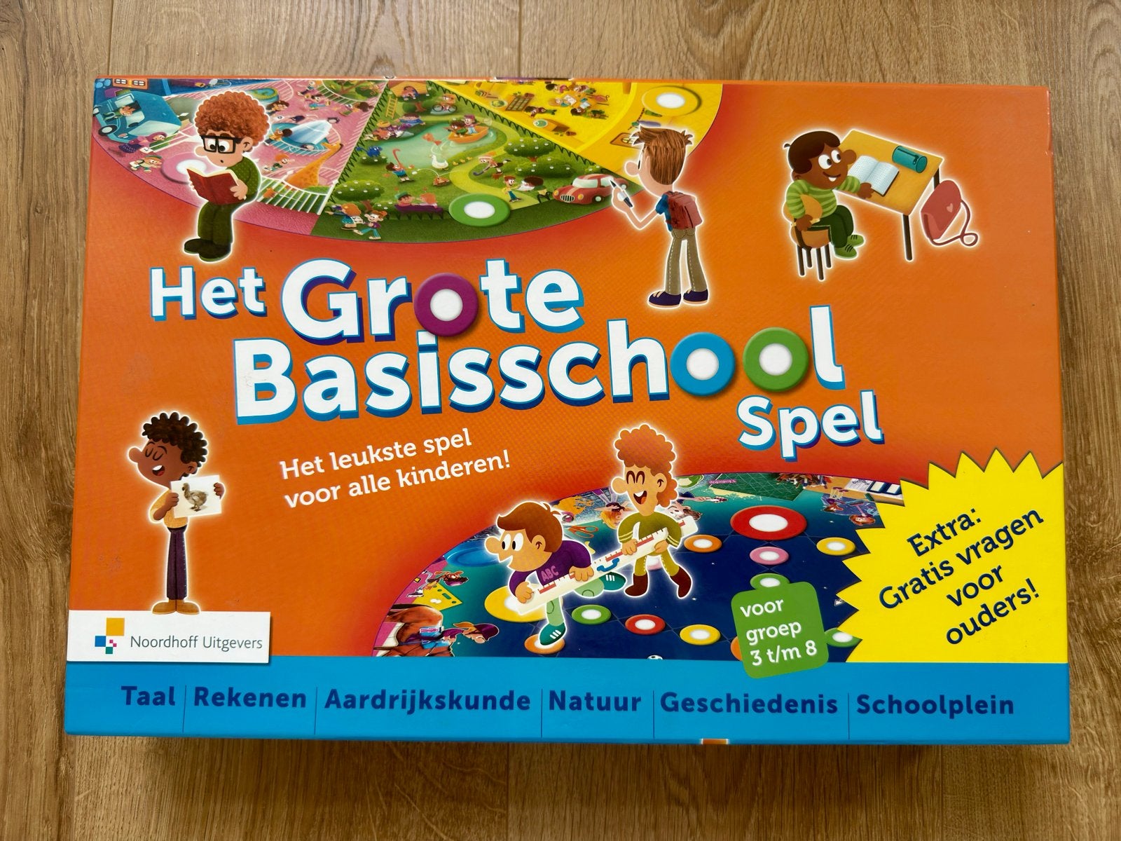 Het Grote Basisschool Spel - Educatief bordspel, Drie of vier spelers, Ophalen of Verzenden, Zo goed als nieuw