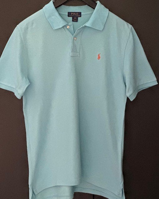 Ralph Lauren polo turquoise maat S XL18-20, Ralph Lauren, Zo goed als nieuw, Maat 46 (S) of kleiner, Verzenden