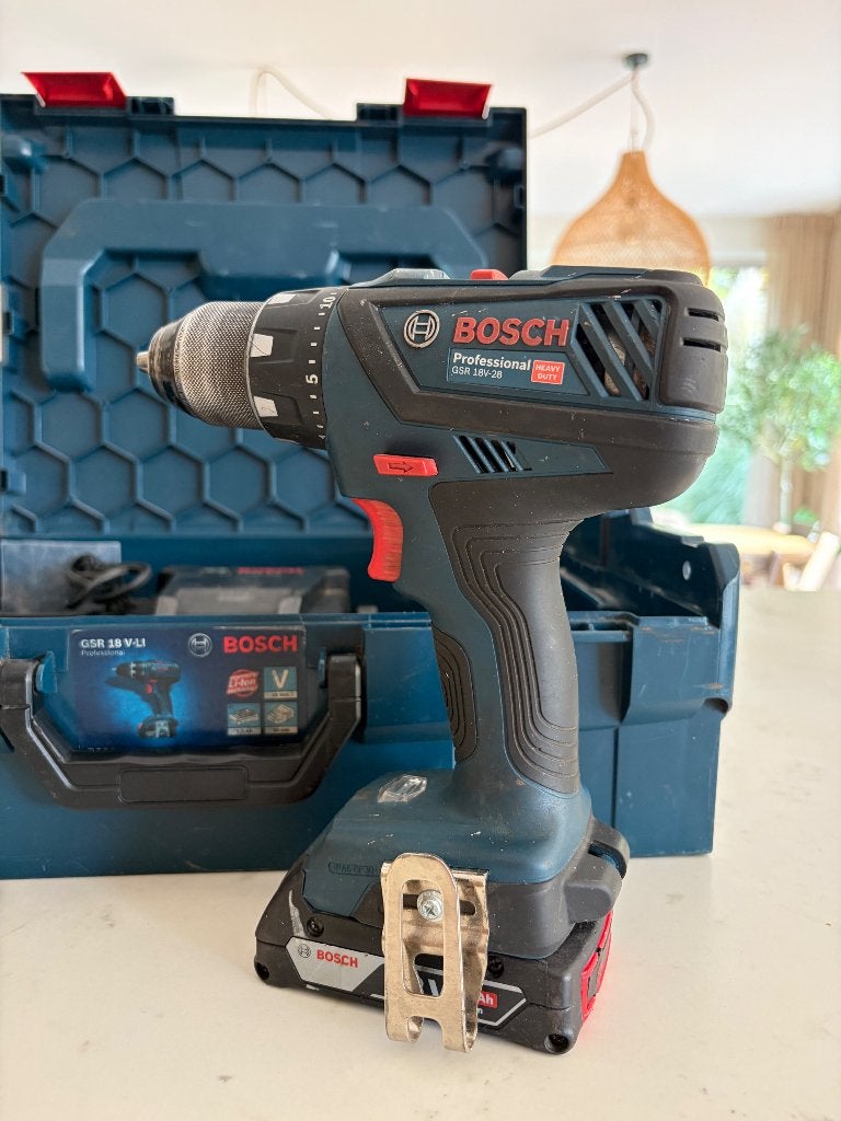 Bosch Professional- GSR 18V 28, Ophalen of Verzenden, Zo goed als nieuw, Boor- en Schroefmachine