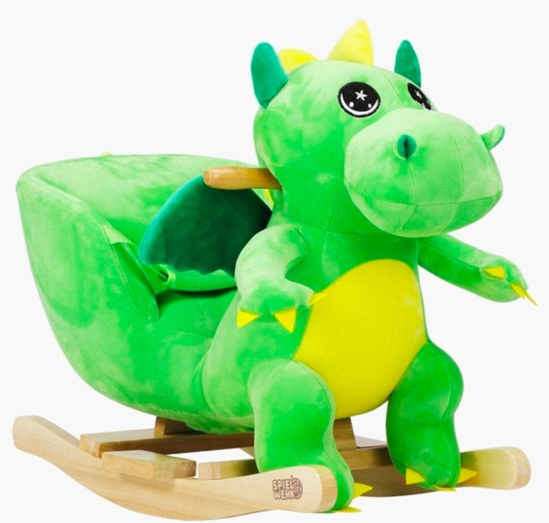 Groene Draak Schommelstoel voor Kinderen, Kinderen en Baby's, Speelgoed | Babyspeelgoed, Ophalen, Zo goed als nieuw, Overige typen