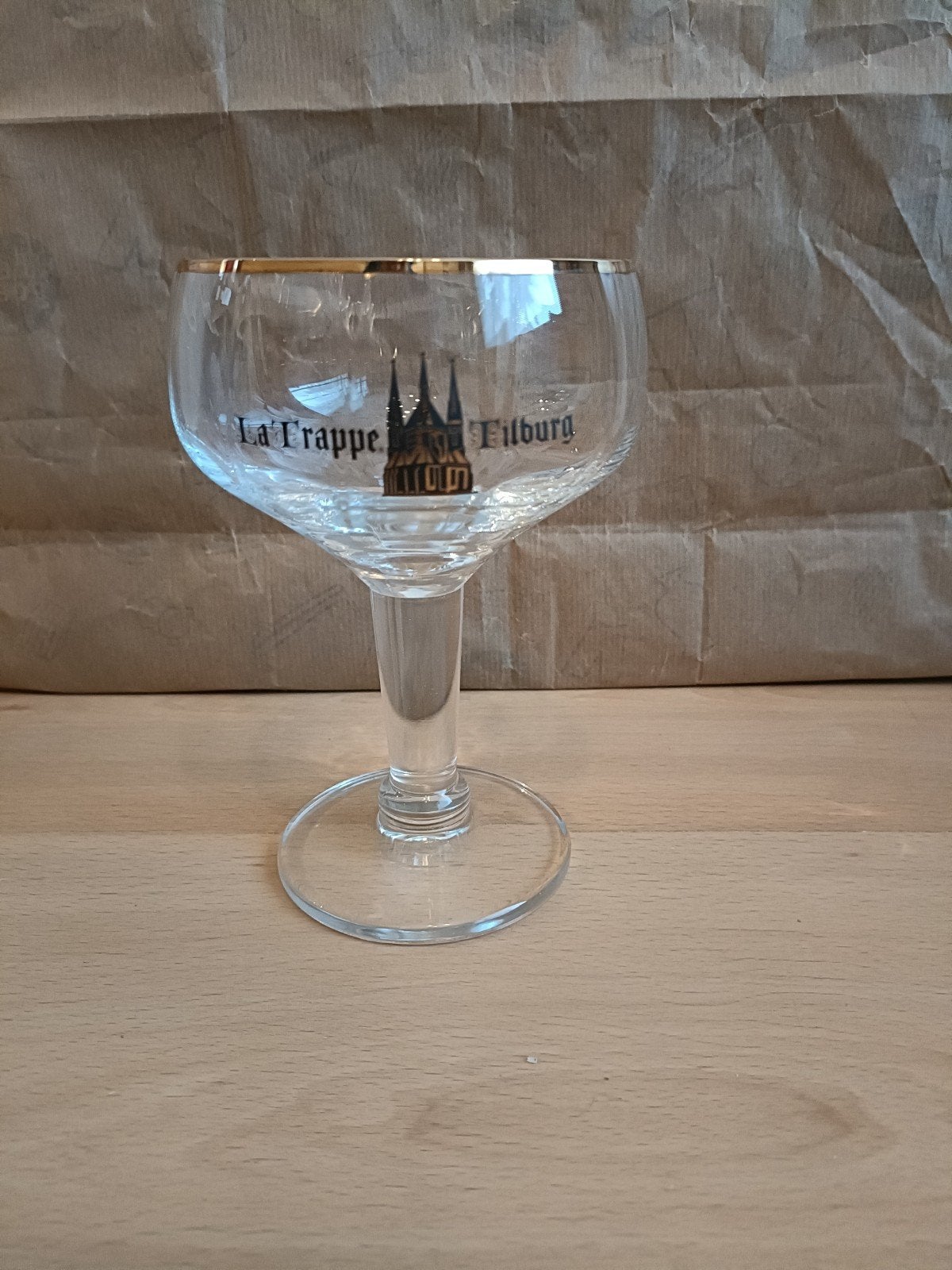 Mooi La Trappe Trappist glas, Ophalen of Verzenden, Zo goed als nieuw, Glas of Glazen, La Trappe