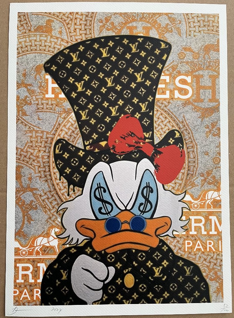 DEATH NYC (1979) - Uncle Sam Duck, Antiek en Kunst, Gelimiteerde oplage, Ophalen of Verzenden, Personages en Fantasiefiguren, Lithografie