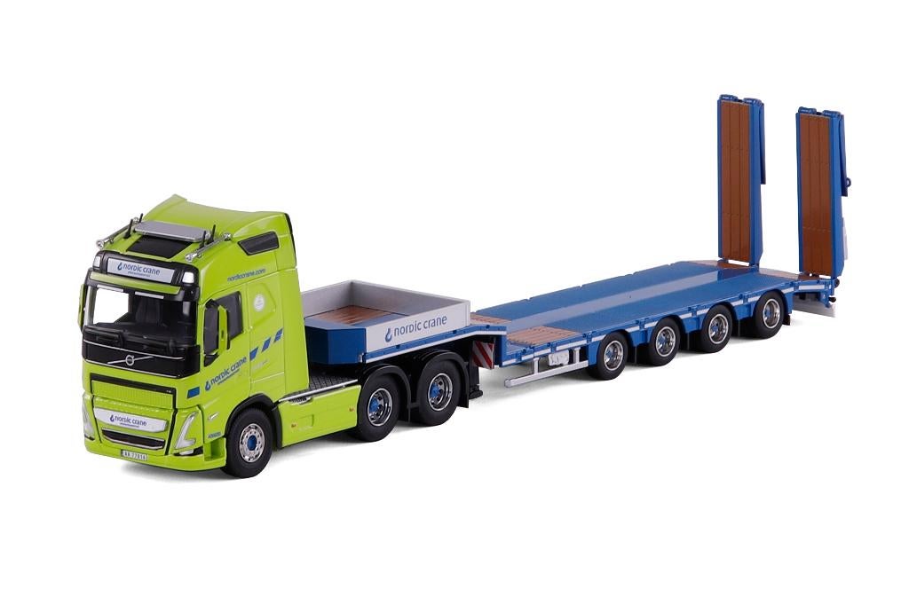 Volvo FH5 Globetrotter met semi-dieplader - Nordic Crane, Hobby en Vrije tijd, Modelauto's | 1:50, Ophalen of Verzenden, Nieuw