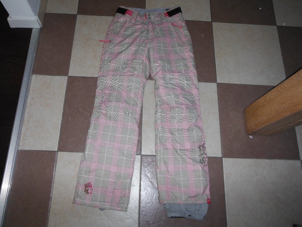 NIEUWE roze / bruine geruite dames skibroek, mt S, Protest, Kleding | Dames, Wintersportkleding, Broek, Verzenden, Nieuw, Protest