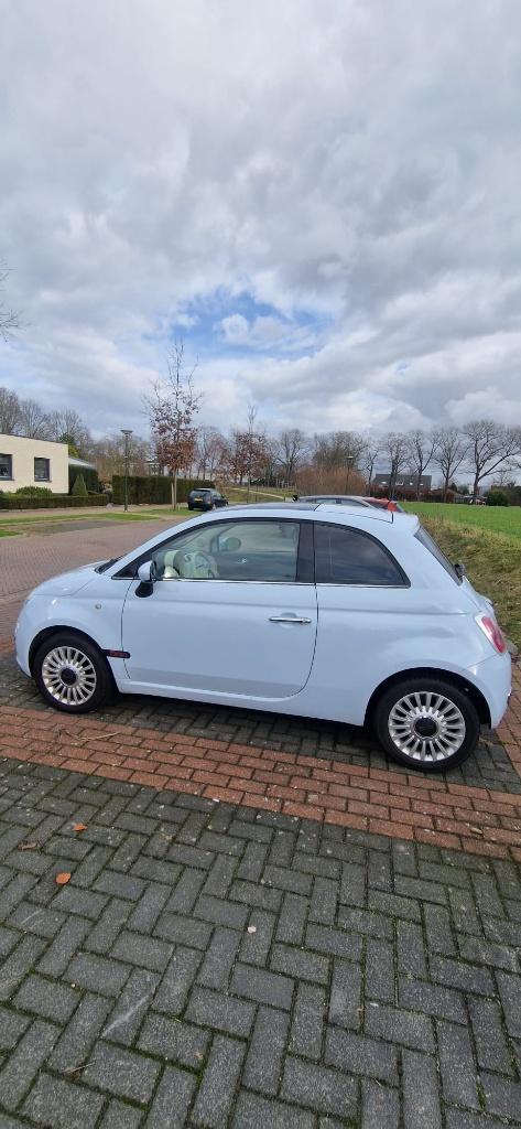 Fiat 500 1.2 C 2008 Blauw, Auto's, Fiat, Particulier, Airbags, Airconditioning, Android Auto, Elektrische achterklep, Elektrische buitenspiegels