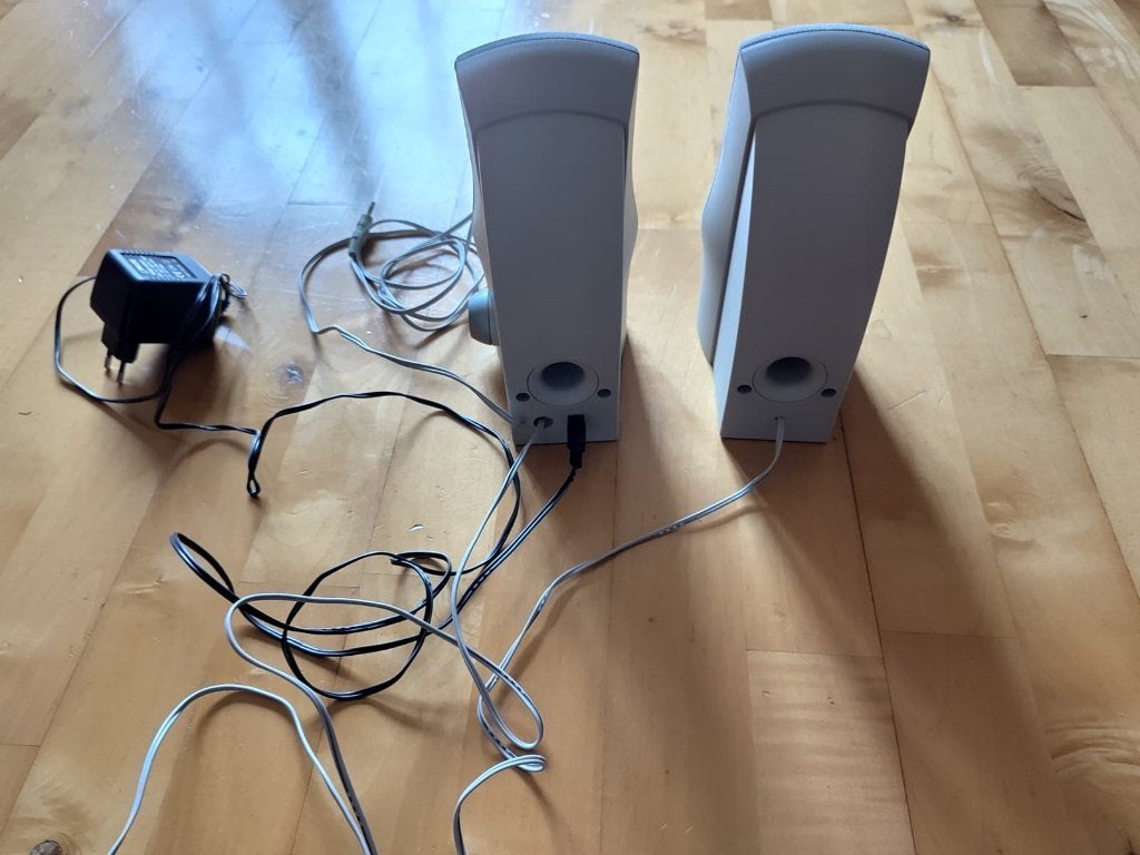 Philips MMS101 speaker set, Ophalen of Verzenden, Gebruikt, Speakers, Philips