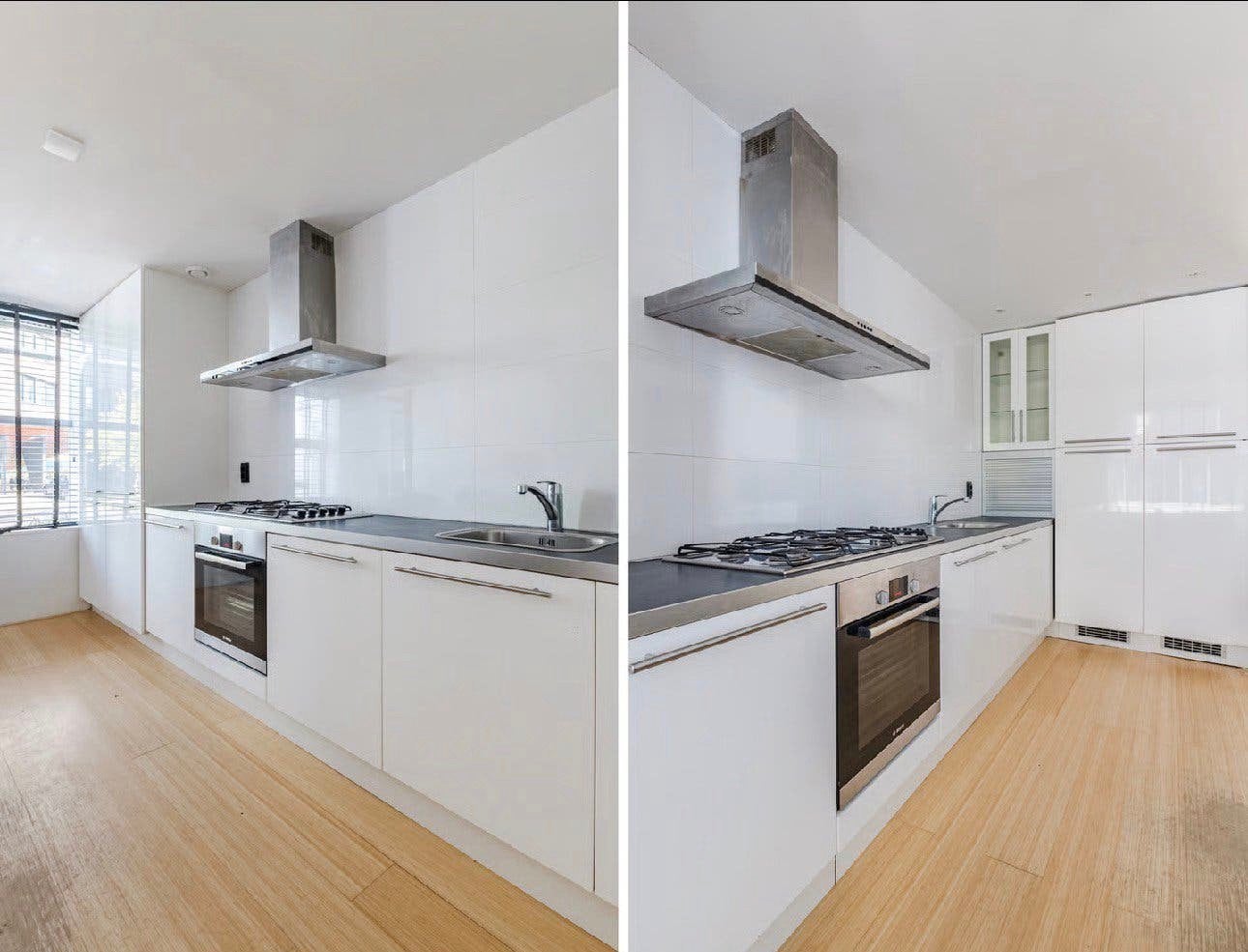 Keuken compleet 4,75M, Huis en Inrichting, Keuken | Complete keukens, Ophalen, Gebruikt, Wit, Enkelwandige keuken