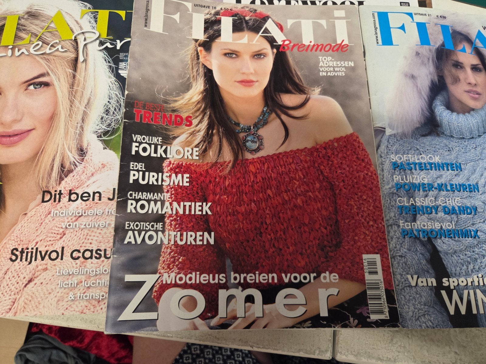 Zolderopruiming 3 x filati breiboek van lana grossa, Ophalen of Verzenden, Haken, Patroon of Boek