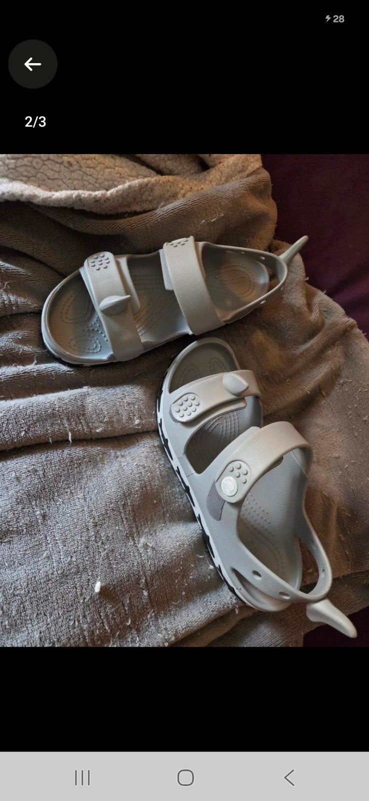 Unieke Crocs Haai, Nieuw, Crocs, Grijs, Sandalen of Muiltjes