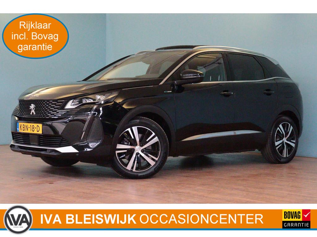 Peugeot 3008 1.6 HYbrid 225 GT | NAVI / APPCONNECT | CAMERA, Auto's, Peugeot, Euro 6, Zwart, Plug-in hybride, Bedrijf