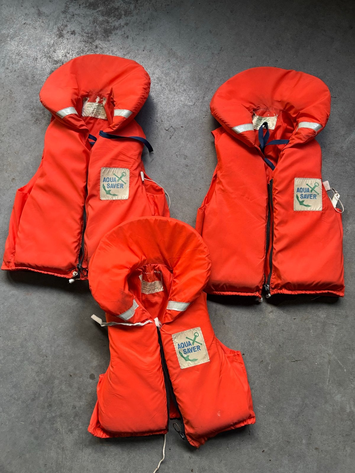 3x Aqua Saver reddingsvesten (2x 60-80kg, 1x 40-60kg), Hobby en Vrije tijd, Ophalen of Verzenden, Gebruikt