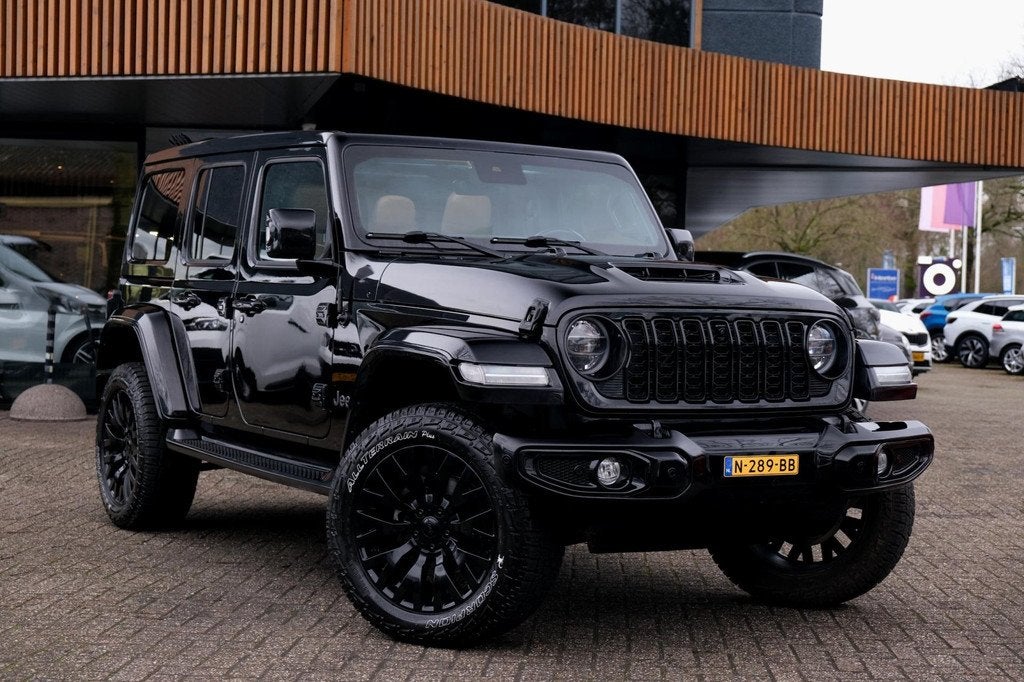 Jeep Wrangler Unlimited 4xe 380 Rubicon BRUTE! Khan velgen A, Auto's, Jeep, Automaat, Adaptive Cruise Control, 4 cilinders, Cabriolet