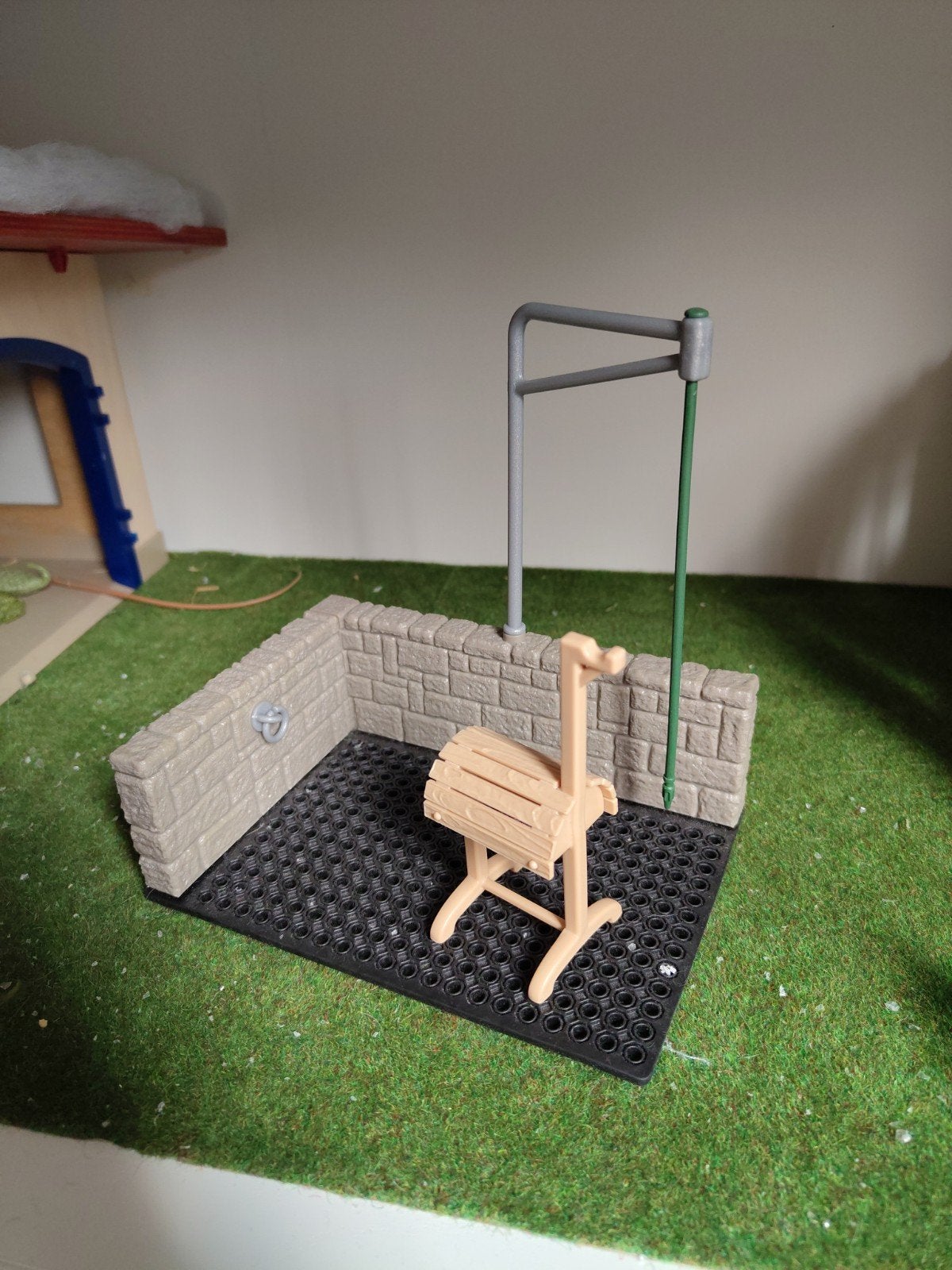 Schleich paardenwasplaats met zadelbok, Ophalen of Verzenden, Zo goed als nieuw, Paard, Beeldje of Figuurtje