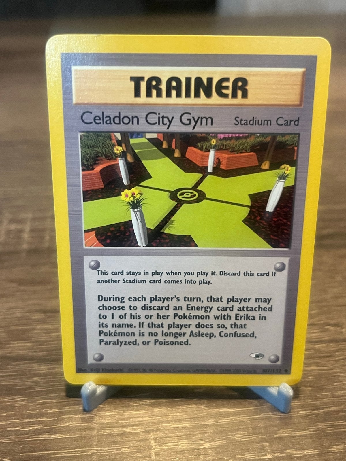 Celadon City Gym (107/132) - Gym Heroes - EX, Ophalen of Verzenden, Gebruikt, Losse kaart