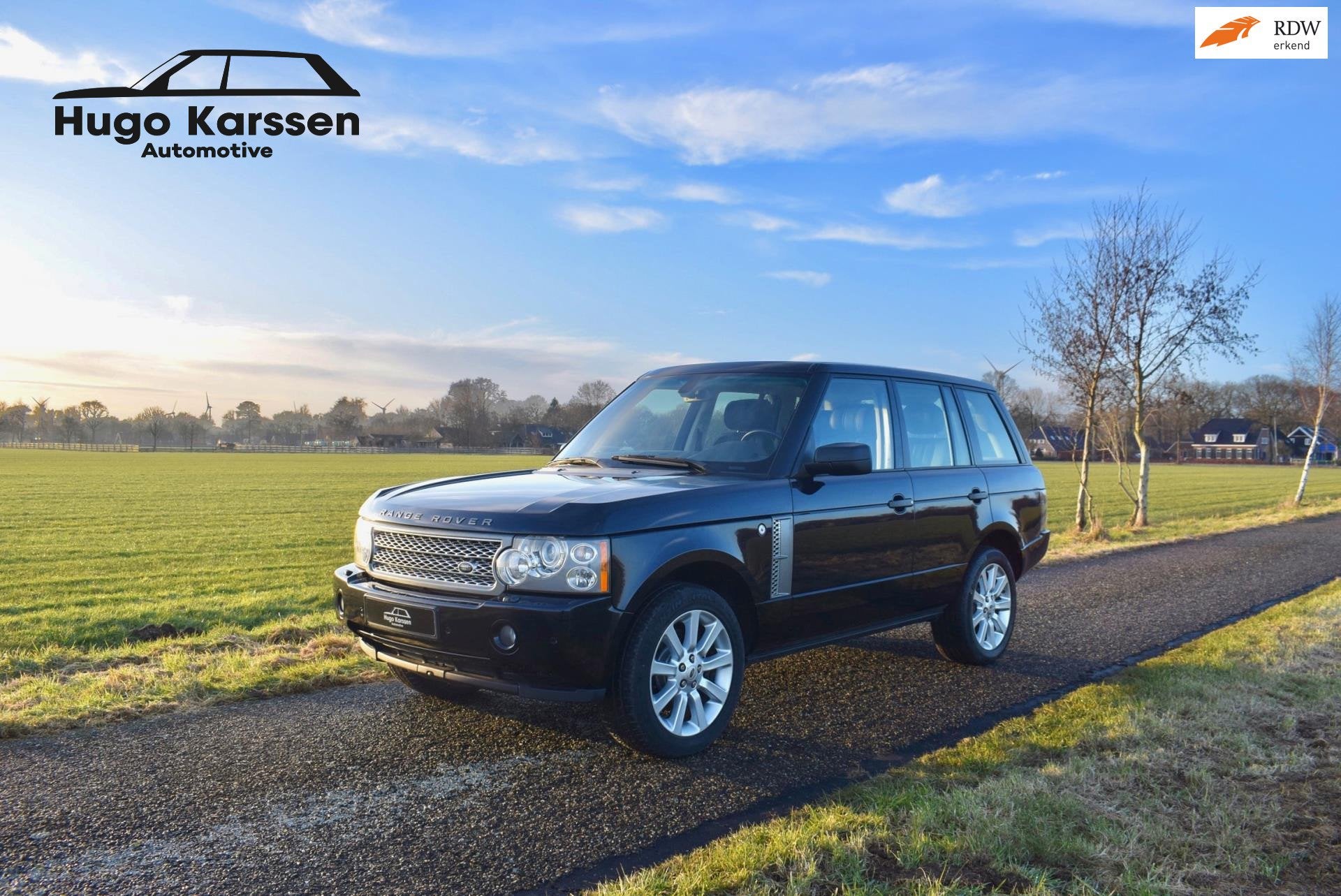 Land Rover RANGE ROVER 4.2 V8 Supercharged Buckingham Blue, Auto's, 4197 cc, Gebruikt, Blauw, Leder
